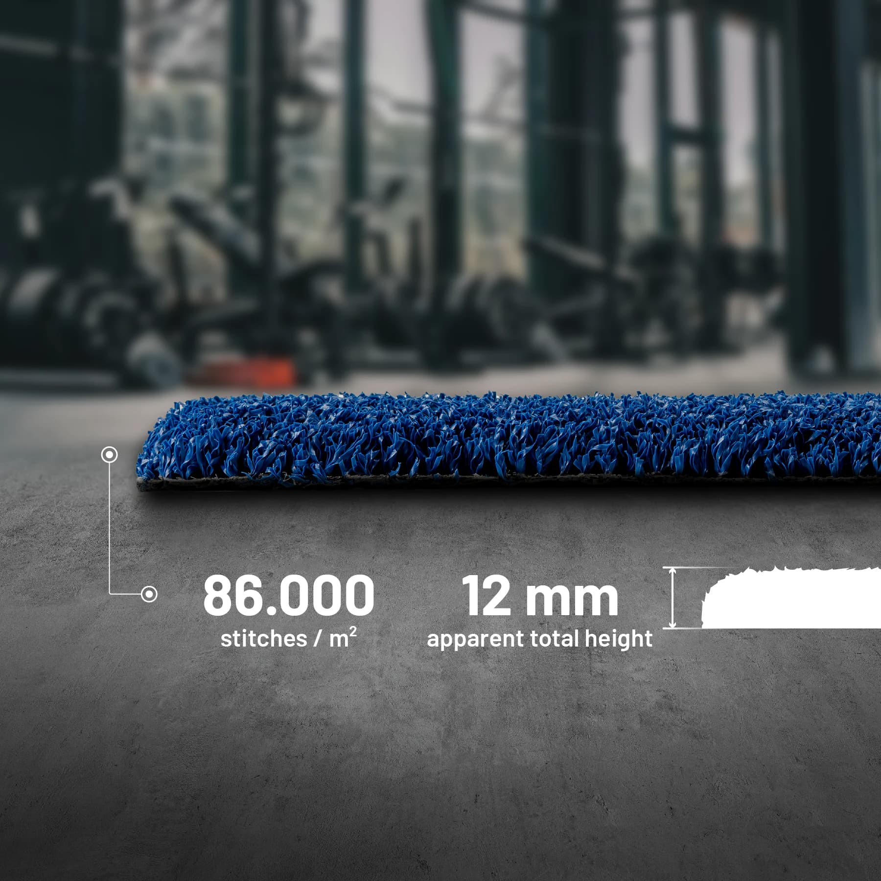 Valhalla One — 86.000 Stiche/m² Dichte und 12 mm sichtbare Höhe