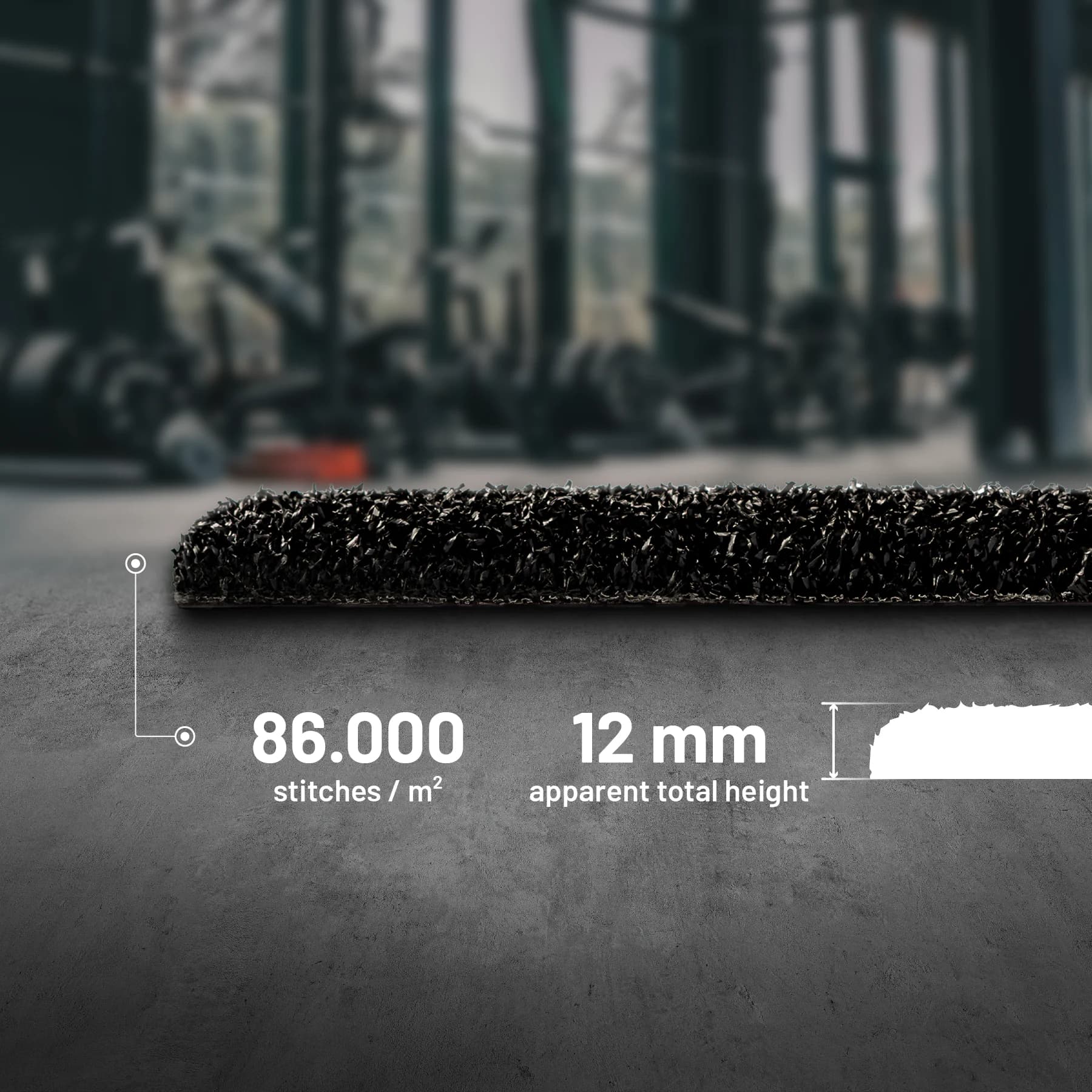 Valhalla One — 86.000 Stiche/m² Dichte und 12 mm sichtbare Höhe