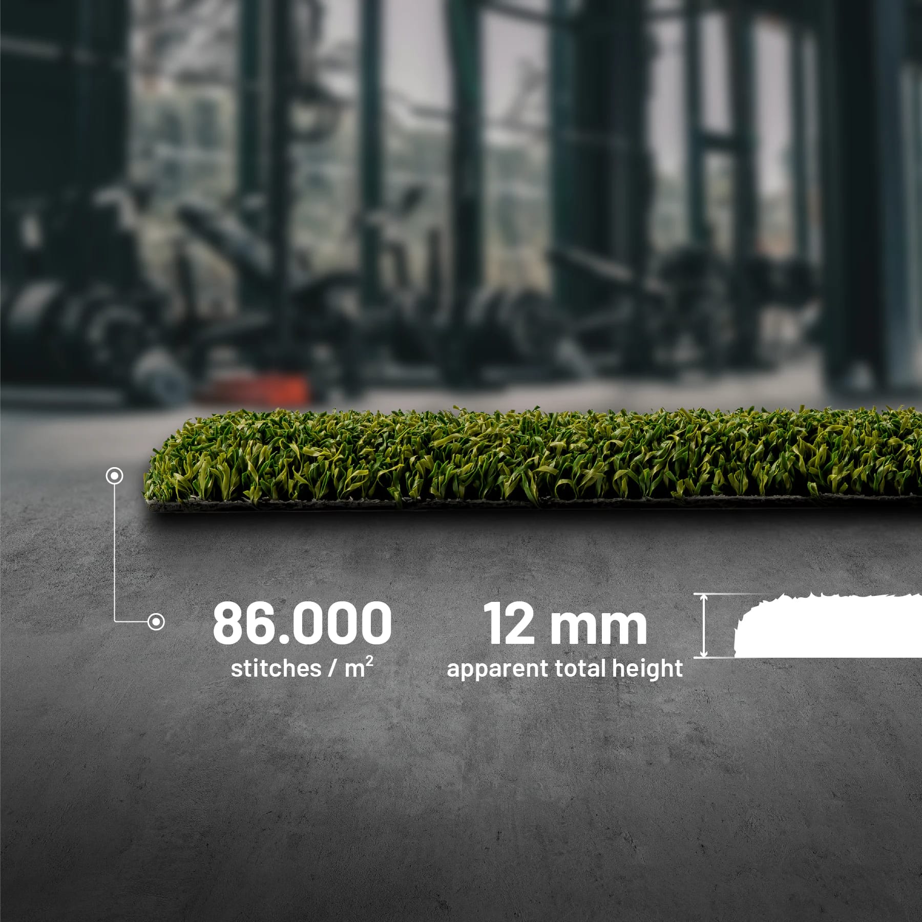 Valhalla One — 86.000 Stiche/m² Dichte und 12 mm sichtbare Höhe
